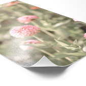 美しいライトピンクの花の花フローラ フォトプリント            (角)