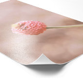 美しいライトピンクの花の花フローラ フォトプリント (角)