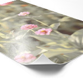 美しいライトピンクの花の花フローラ フォトプリント (角)