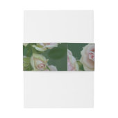 美しいライトピンクガーデンバラ 招待状ベリーバンド (裏面例)