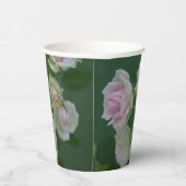 美しいライトピンクガーデンバラ 紙コップ (右)