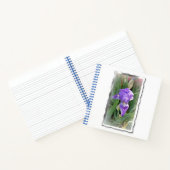 美しいライトブルーアイリス ノートブック (内部)