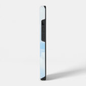 美しいライトブルー iPhoneケース (左側面)