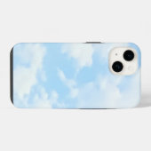 美しいライトブルー iPhoneケース (裏面横)