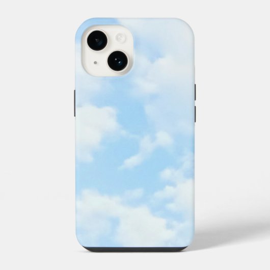 美しいライトブルー iPhoneケース (裏面)