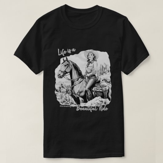 美しいライド Tシャツ (デザイン正面)