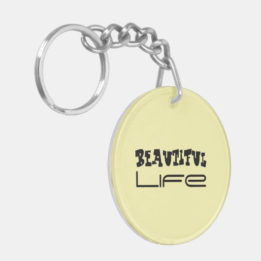 美しいライフアクリルキーチェーン キーホルダー (正面左)