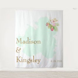 美しいライムグリーン 💚 エレガントなボヘミアンワディング タペストリー