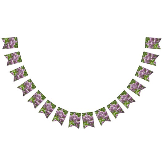 美しいライラック バンティングフラッグ (全)