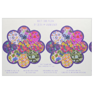 美しいラウンドボーホーフラワーピローカットアンドソーキット ファブリック