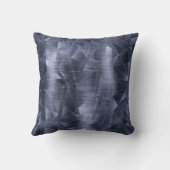 美しいラグジュアリーネイビーブルー幾何学パターン クッション (裏面)