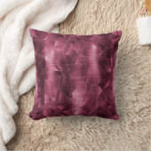 美しいラグジュアリーブルゴーニュ幾何学模様 クッション (ブランケット)