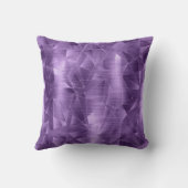 美しいラグジュアリーラベンダー幾何学的パターン クッション (裏面)