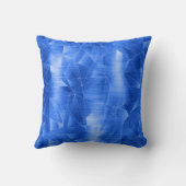 美しいラグジュアリー王室のブルー幾何学模様 クッション (裏面)