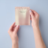 美しいラッシュメイクアップスタイリストイベントプランナーヘア チラシ (手)