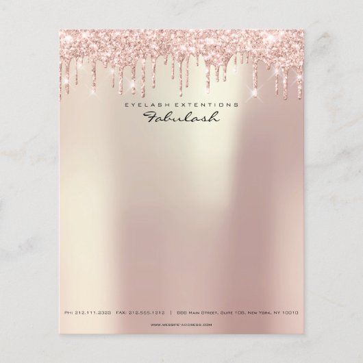 美しいラッシュメイクアップスタイリストイベントプランナーヘア チラシ (正面)