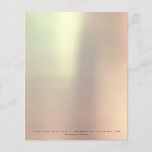 美しいラッシュメイクアップスタイリスト眉毛金ゴールドバラ チラシ (裏面)