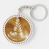 美しいラテフローラリーフアートツリー キーホルダー (裏面)