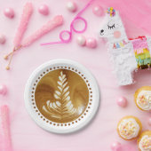 美しいラテフローラリーフアートツリー ペーパープレート (パーティー)