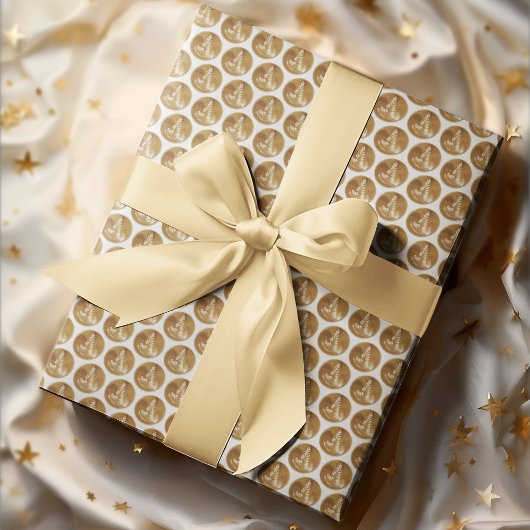 美しいラテフローラリーフアートツリー ラッピングペーパー