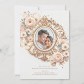 美しいラヌカ結婚ルス 招待状 (裏面)