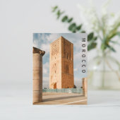 美しいラバットタワーモロッコの建築 ポストカード (スタンド正面)