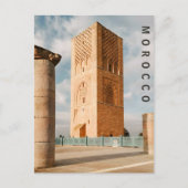 美しいラバットタワーモロッコの建築 ポストカード (正面)