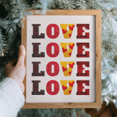 美しいラブバレンタインギフトウォールアート ポスター