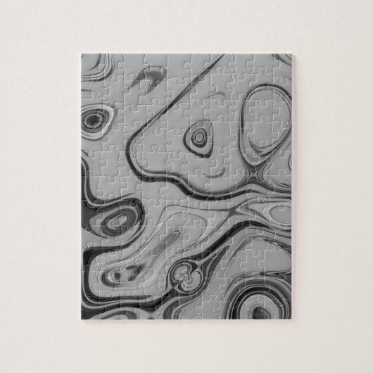 美しいラブリーアッシュグレーテクスチャカラーアートプリント ジグソーパズル (縦)