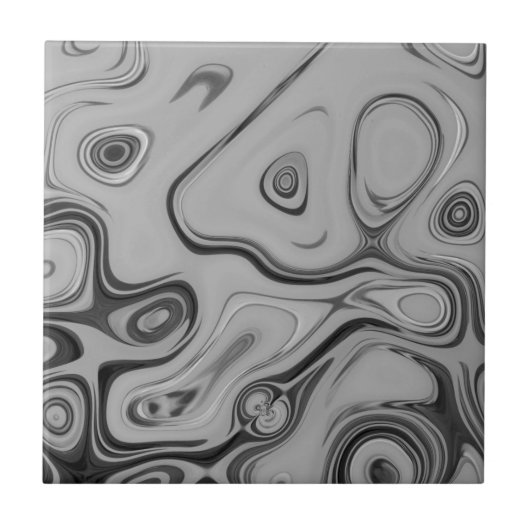 美しいラブリーアッシュグレーテクスチャカラーアートプリント タイル (正面)