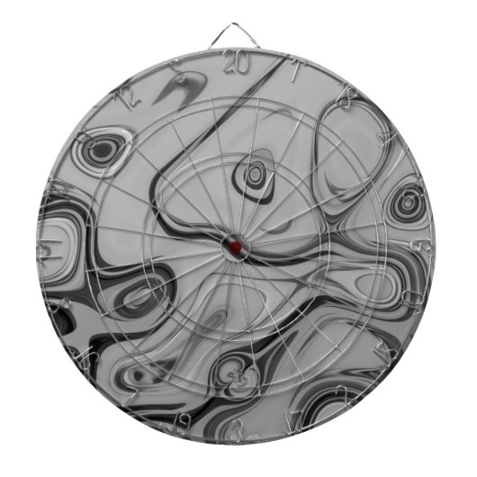 美しいラブリーアッシュグレーテクスチャカラーアートプリント ダーツボード (正面)