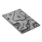 美しいラブリーアッシュグレーテクスチャカラーアートプリント ノートブック (右側)