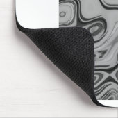 美しいラブリーアッシュグレーテクスチャカラーアートプリント マウスパッド (コーナー)