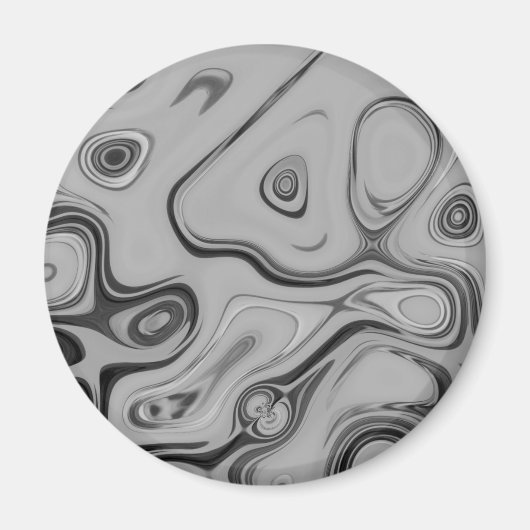 美しいラブリーアッシュグレーテクスチャカラーアートプリント マグネット (正面)