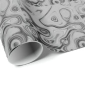 美しいラブリーアッシュグレーテクスチャカラーアートプリント ラッピングペーパー (ロールコーナー)