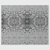 美しいラブリーアッシュグレーテクスチャカラーアートプリント ラッピングペーパー (フラット)