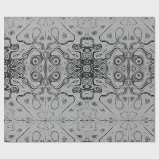 美しいラブリーアッシュグレーテクスチャカラーアートプリント ラッピングペーパー (フラット)