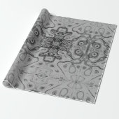 美しいラブリーアッシュグレーテクスチャカラーアートプリント ラッピングペーパー (アンロールド)