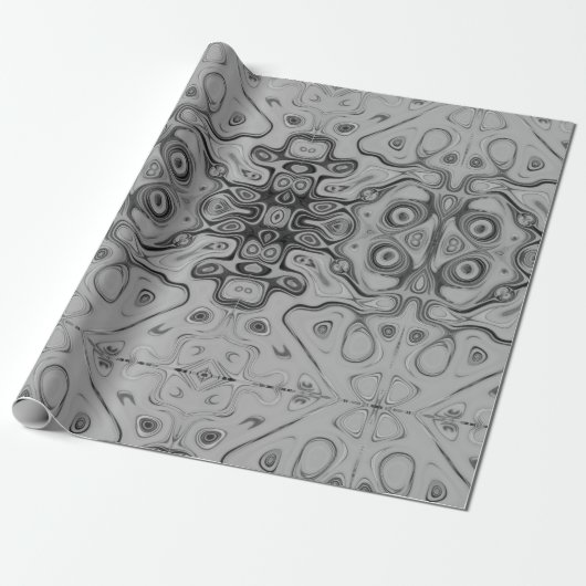 美しいラブリーアッシュグレーテクスチャカラーアートプリント ラッピングペーパー (アンロールド)