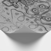 美しいラブリーアッシュグレーテクスチャカラーアートプリント ラッピングペーパー (角)