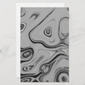 美しいラブリーアッシュグレーテクスチャカラーアートプリント 便箋 (正面/裏面)