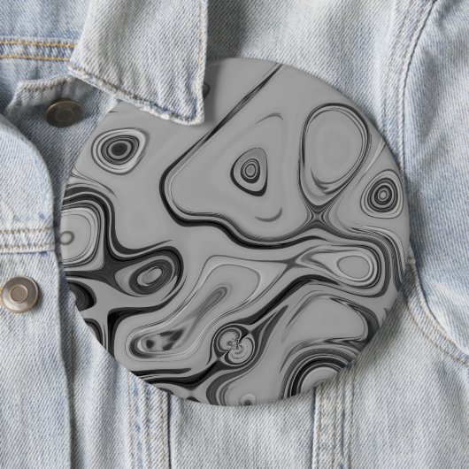 美しいラブリーアッシュグレーテクスチャカラーアートプリント 缶バッジ (インサイチュ)