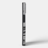 美しいラブリーアッシュグレーテクスチャカラーアートプリント Case-Mate iPhoneケース (裏面 / 右)