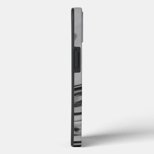 美しいラブリーアッシュグレーテクスチャカラーアートプリント Case-Mate iPhoneケース (裏面 / 右)