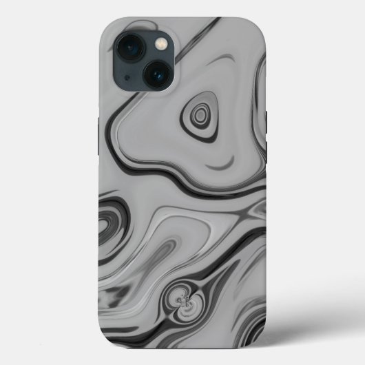 美しいラブリーアッシュグレーテクスチャカラーアートプリント Case-Mate iPhoneケース (裏面)