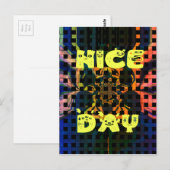 美しいラブリーハナイスデイ文字プリントベクトル ポストカード (正面/裏面)