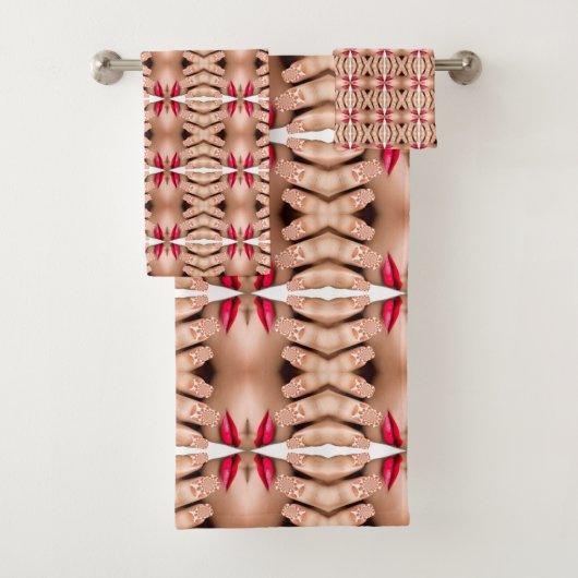 美しいラブリーXOXO文字lプリントベクトルデザイン バスタオルセット (インサイチュ)