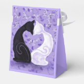 美しいラブ猫カップル パープルフェイバーボックス フェイバーボックス (裏面サイド)