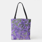 美しいラベンダーの花 フローラル トートバッグ (裏面)
