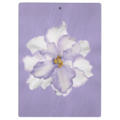 美しいラベンダーの蘭 クリップボード (裏面)